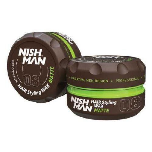 Imagen de Cera Aqua Styling Wax Matte 08 NISHMAN 150ml