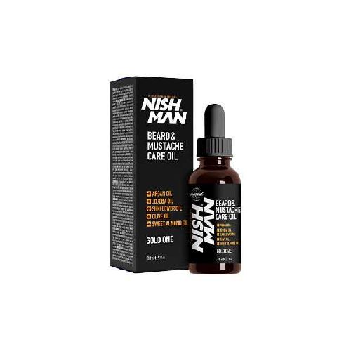 Imagen de Aceite para barba y bigote Gold One NISHMAN 30ml